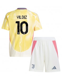 Billige Juventus Kenan Yildiz #10 Bortedraktsett Barn 2024-25 Kortermet (+ Korte bukser)